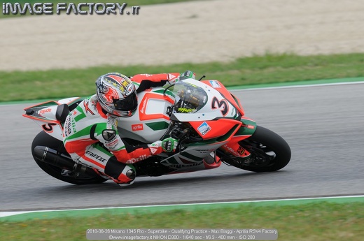 2010-06-26 Misano 1345 Rio - Superbike - Qualifyng Practice - Max Biaggi - Aprilia RSV4 Factory